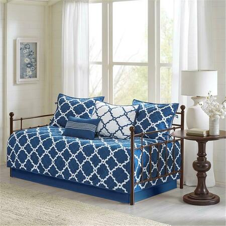 MADISON PARK Merritt 6 Piece Reversible Daybed Set - Navy, Daybed MPE13-627